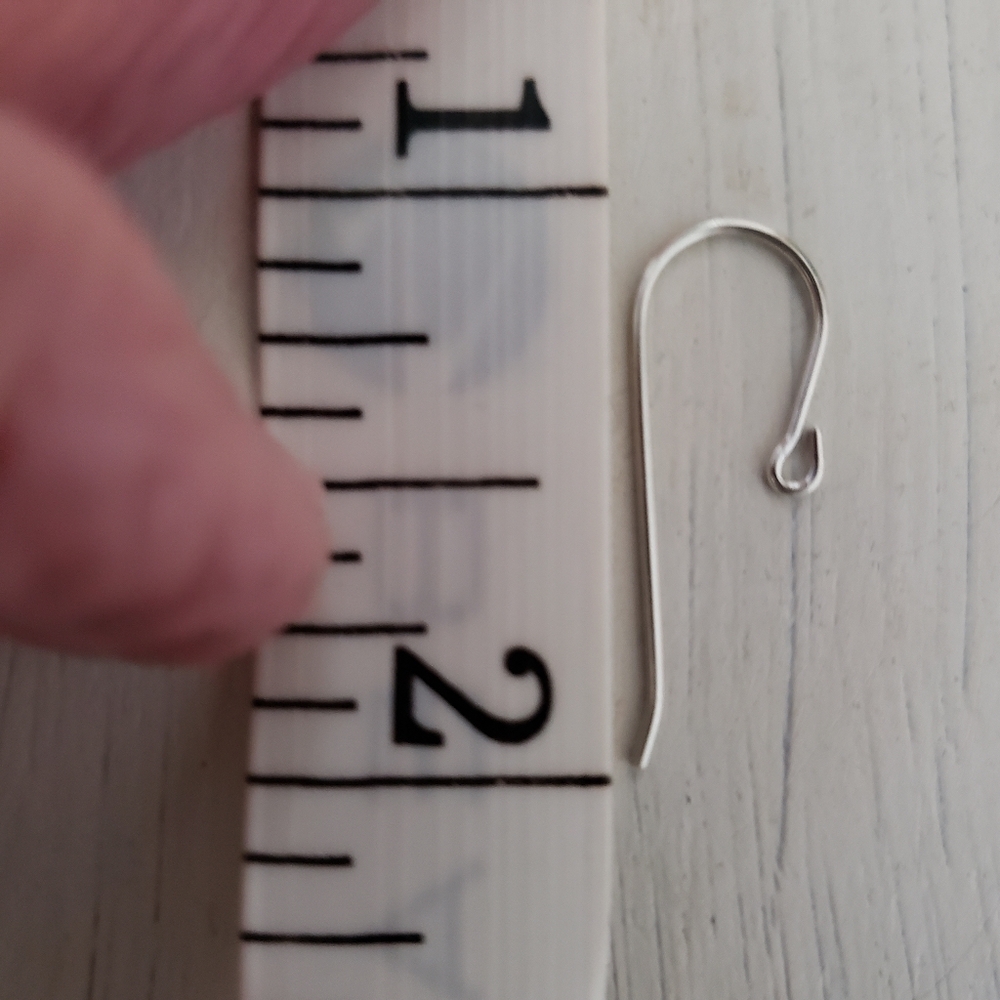 6 PAIR Solid Sterling Silver Ear Wires - Picture 6 of 8
